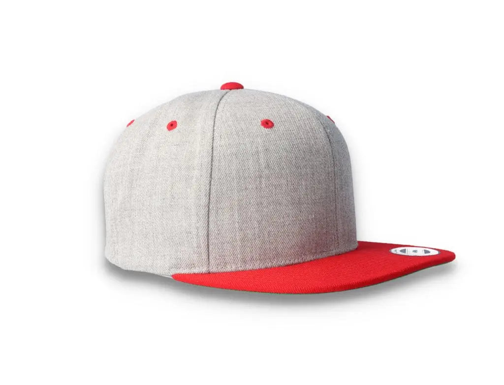 Yupoong Classic Snapback 6089MT Heather Grey/Red - LOKK