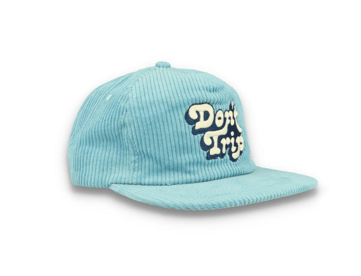 Free & Easy Don't Trip Fat Corduroy Snapback Cap Blue - LOKK