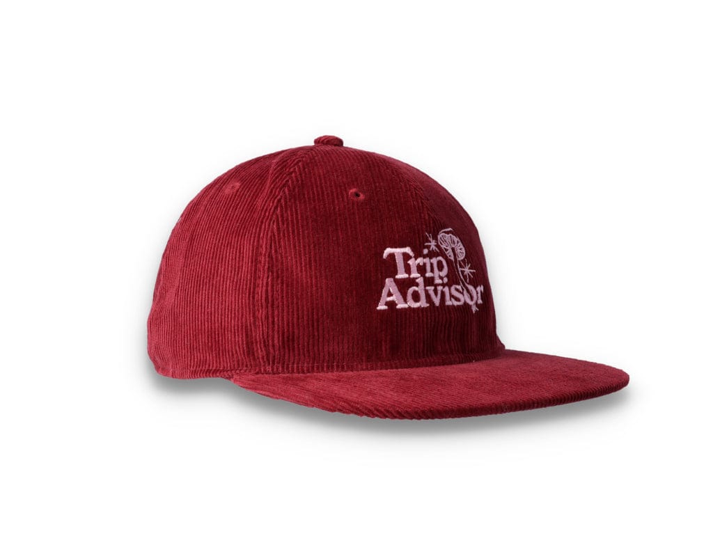 Playdude Trip Advisor Cord Cap Burgundy - LOKK