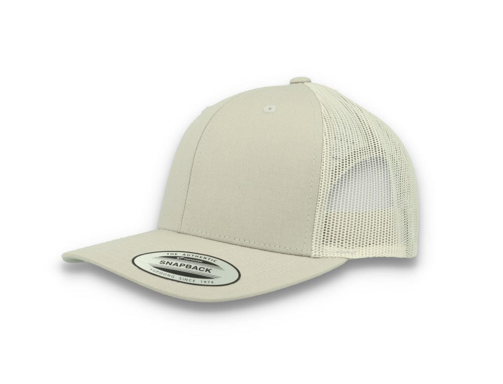 Silver Grey Trucker Cap Retro - Yupoong 6606 - LOKK