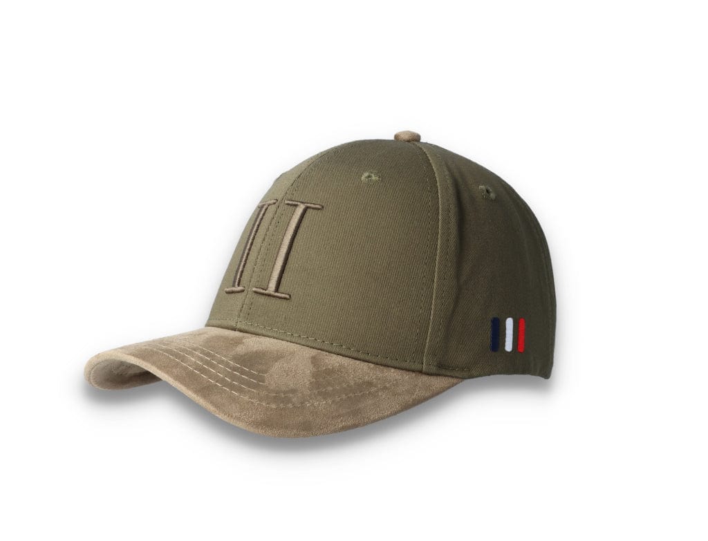 Baseball Cap Suede II Olive Night/Turtle Green - LOKK