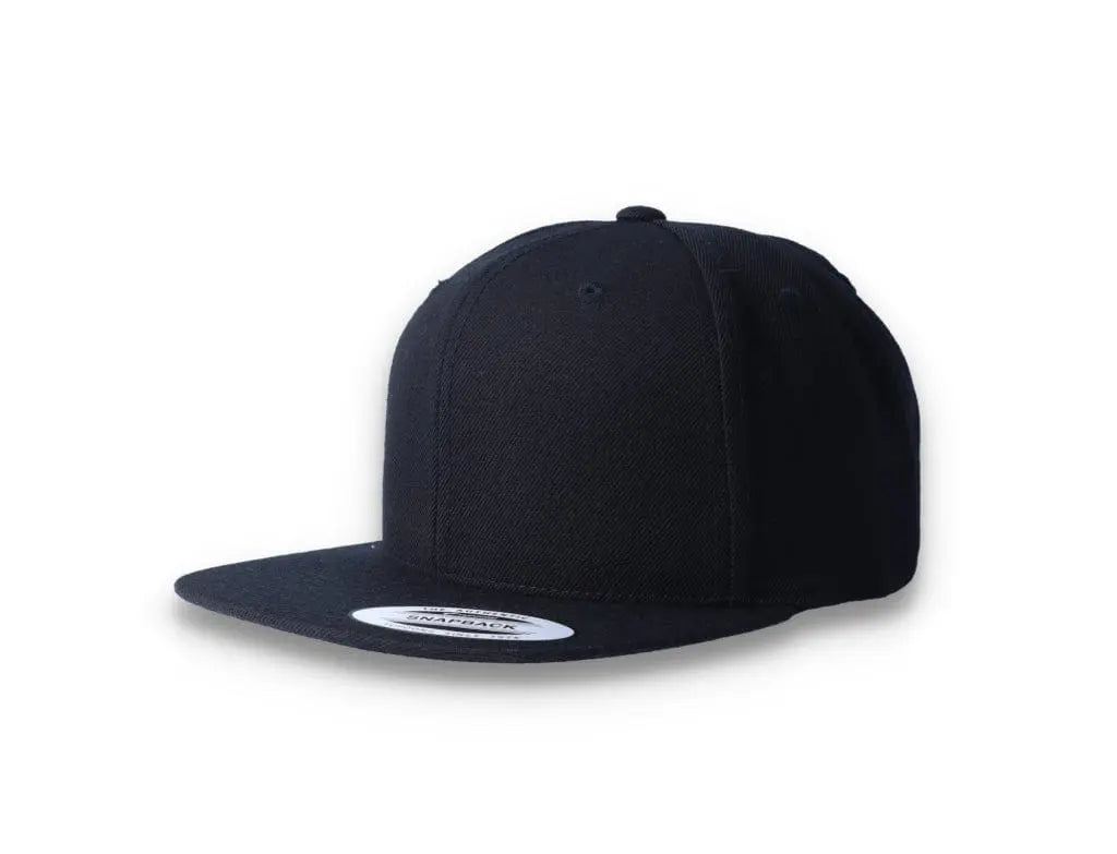 Black Snapback Cap - Yupoong 6089M - LOKK