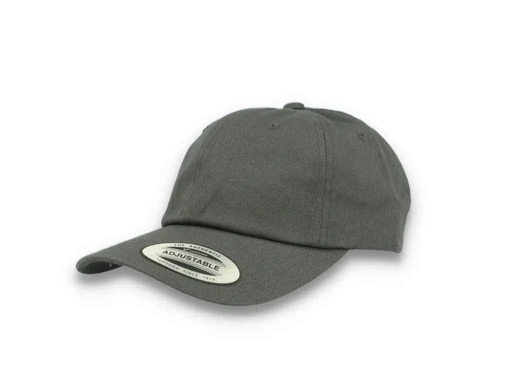 Dark Grey Dad Cap Low Profile Cotton Twill - Yupoong 6245CM - LOKK