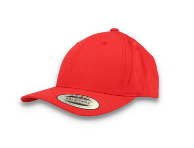 Curved Baseball Cap Snapback Red - Yupoong 7706