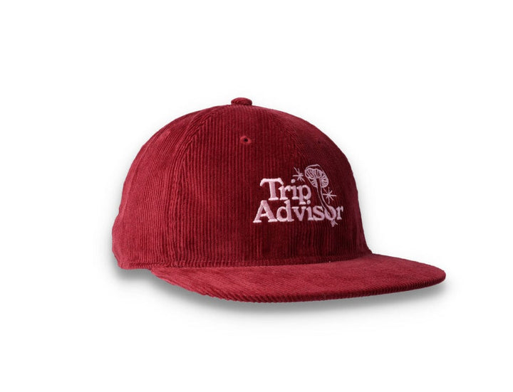 Playdude Trip Advisor Cord Cap Burgundy - LOKK