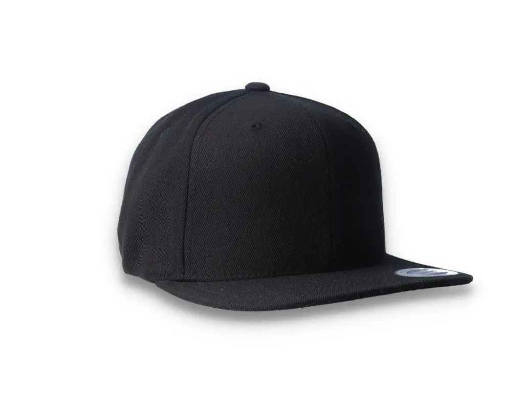 Black/Black Snapback Cap - Yupoong 6089M - LOKK