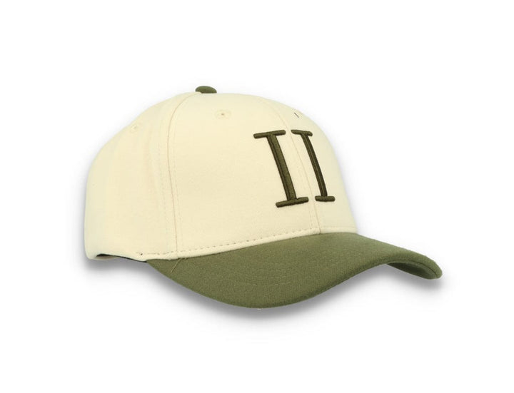 Contrast Baseball Cap Ivory/Olive Night - LOKK