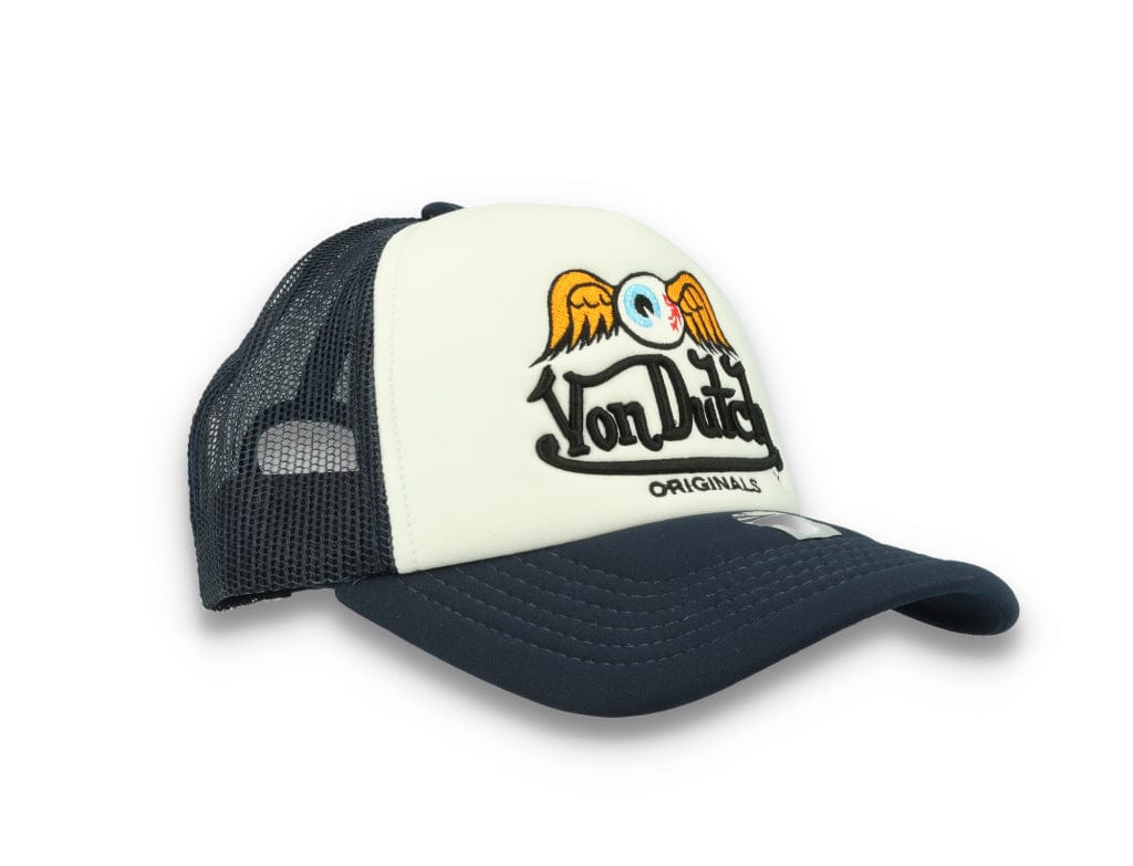 Von Dutch Trucker Cap Baker White/Navy - LOKK