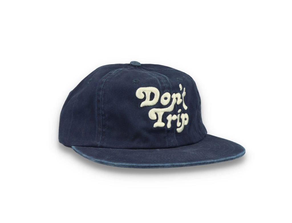 Free & Easy Don't Trip Strapback Hat Washed Navy - LOKK