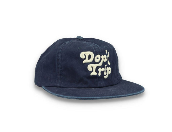 Free & Easy Don't Trip Strapback Hat Washed Navy - LOKK