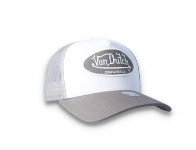 Von Dutch Trucker Cap Boston Cotton Twill White/Grey