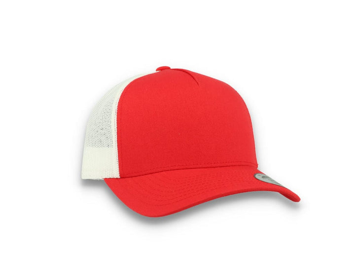 Trucker Cap Red/White 5-Panel Retro Trucker 2-Tone 6506T - LOKK