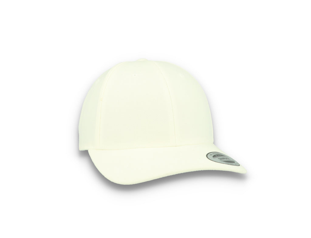 Premium Curved Visor Cap Snapback White - Yupoong 6789M - LOKK