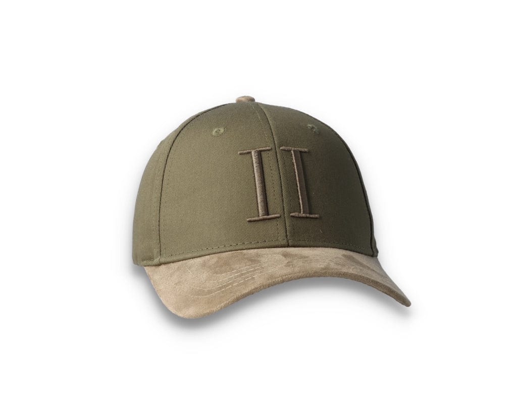 Baseball Cap Suede II Olive Night/Turtle Green - LOKK