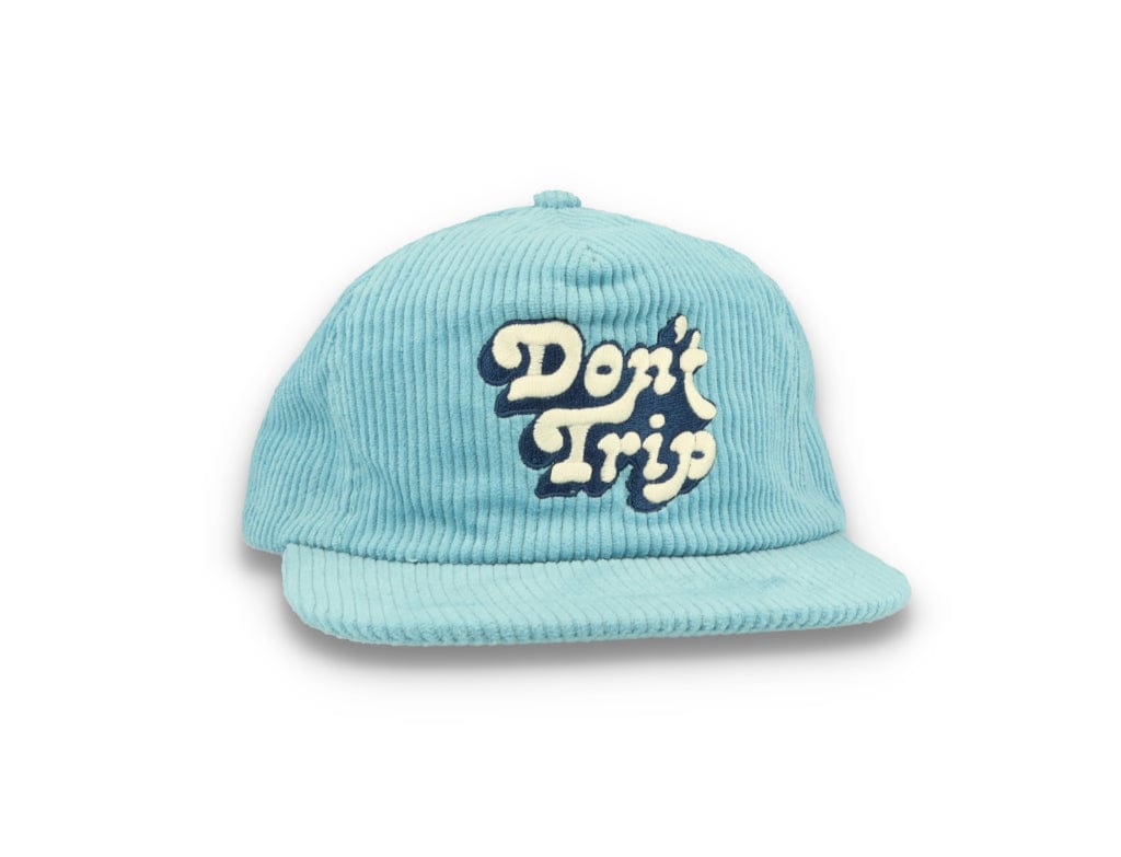 Free & Easy Don't Trip Fat Corduroy Snapback Cap Blue - LOKK