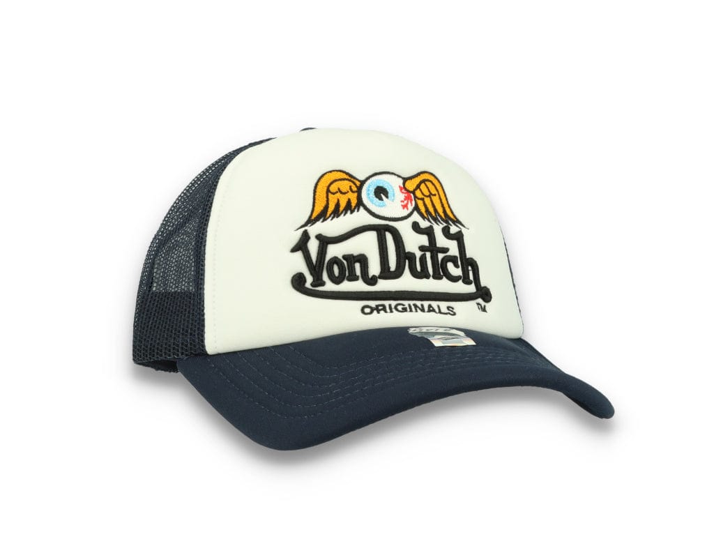 Von Dutch Trucker Cap Baker White/Navy - LOKK