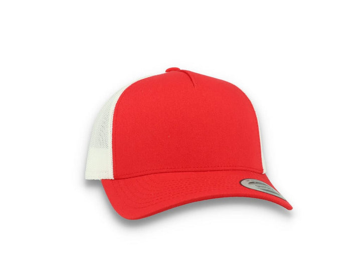 Trucker Cap Red/White 5-Panel Retro Trucker 2-Tone 6506T - LOKK