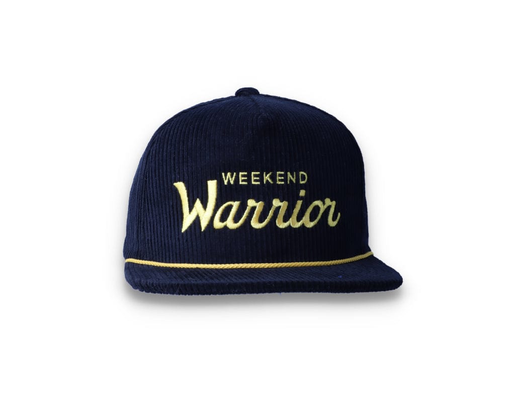 Snapback Cap Black Weekend Warrior Corduroy - LOKK
