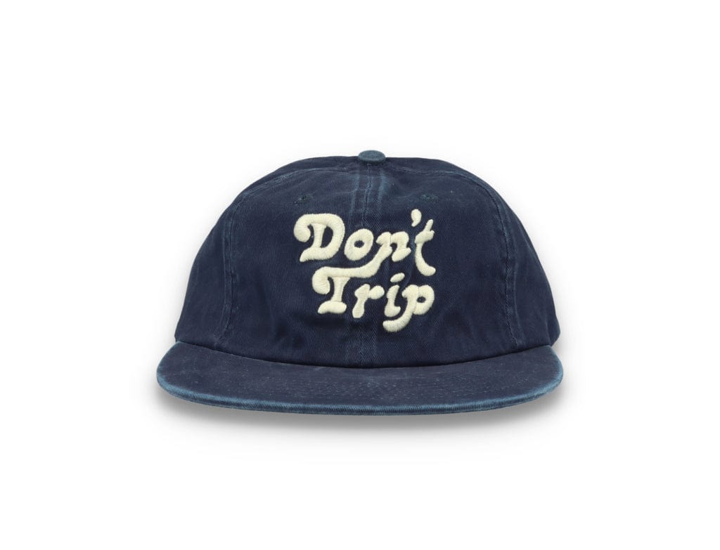 Free & Easy Don't Trip Strapback Hat Washed Navy - LOKK