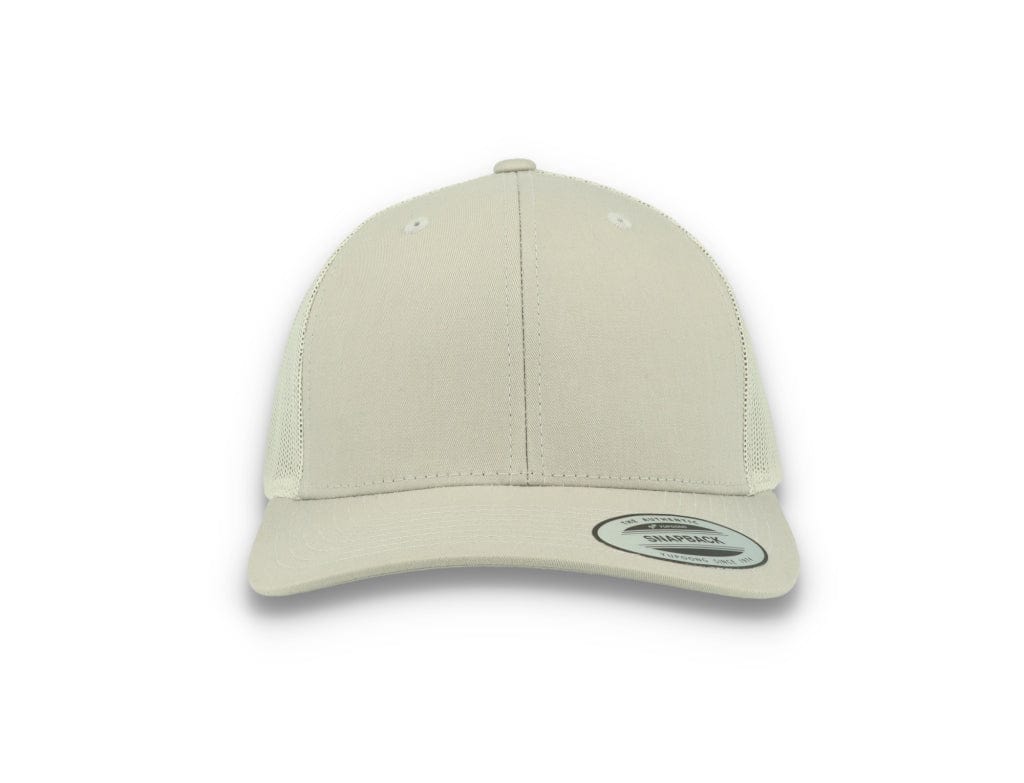 Silver Grey Trucker Cap Retro - Yupoong 6606 - LOKK