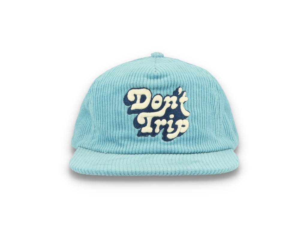 Free & Easy Don't Trip Fat Corduroy Snapback Cap Blue - LOKK