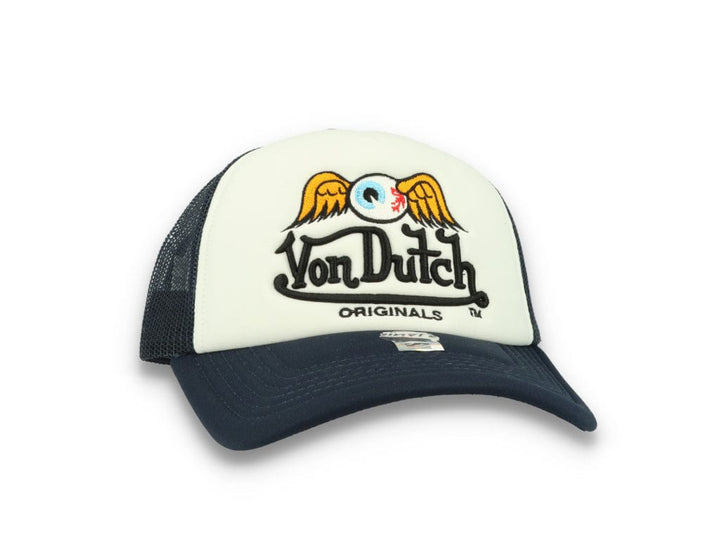Von Dutch Trucker Cap Baker White/Navy - LOKK