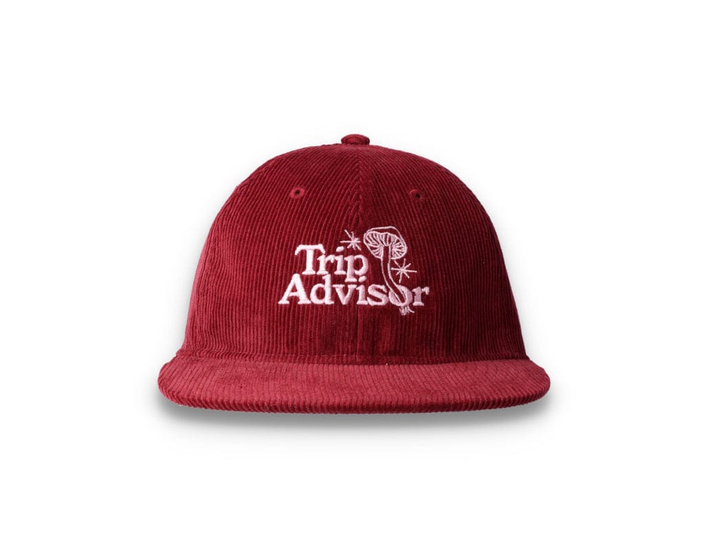 Playdude Trip Advisor Cord Cap Burgundy - LOKK