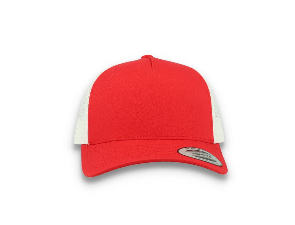 Trucker Cap Red/White 5-Panel Retro Trucker 2-Tone 6506T - LOKK