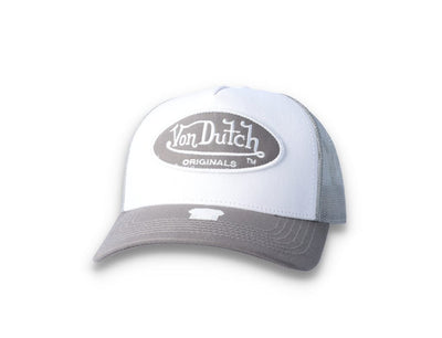 Von Dutch Trucker Cap Boston Cotton Twill White/Grey
