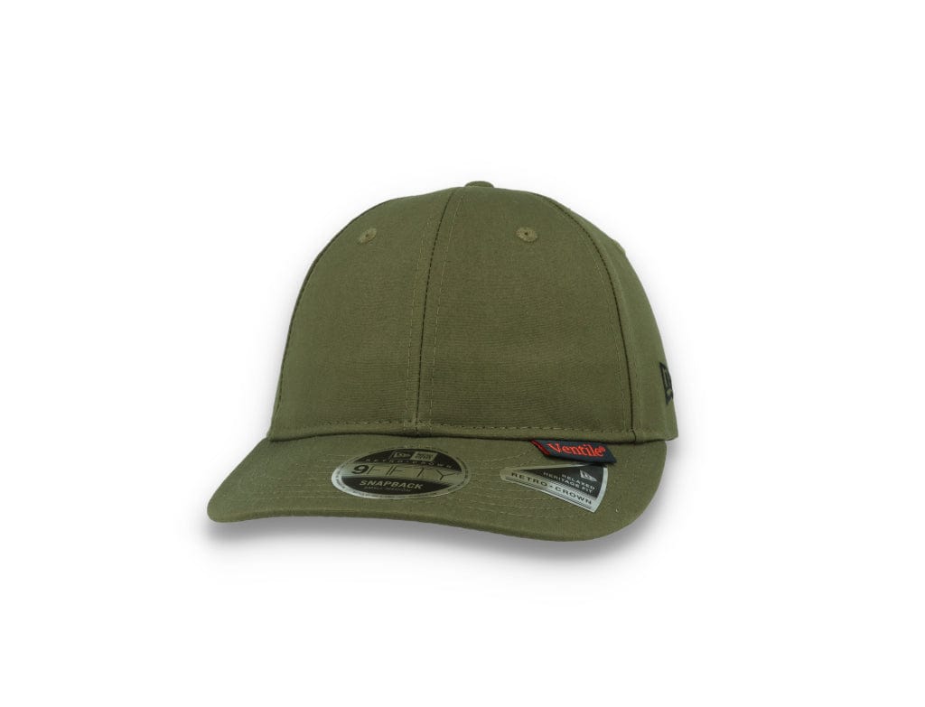 9FIFTY Retro Crown Ventile Olive Green - LOKK