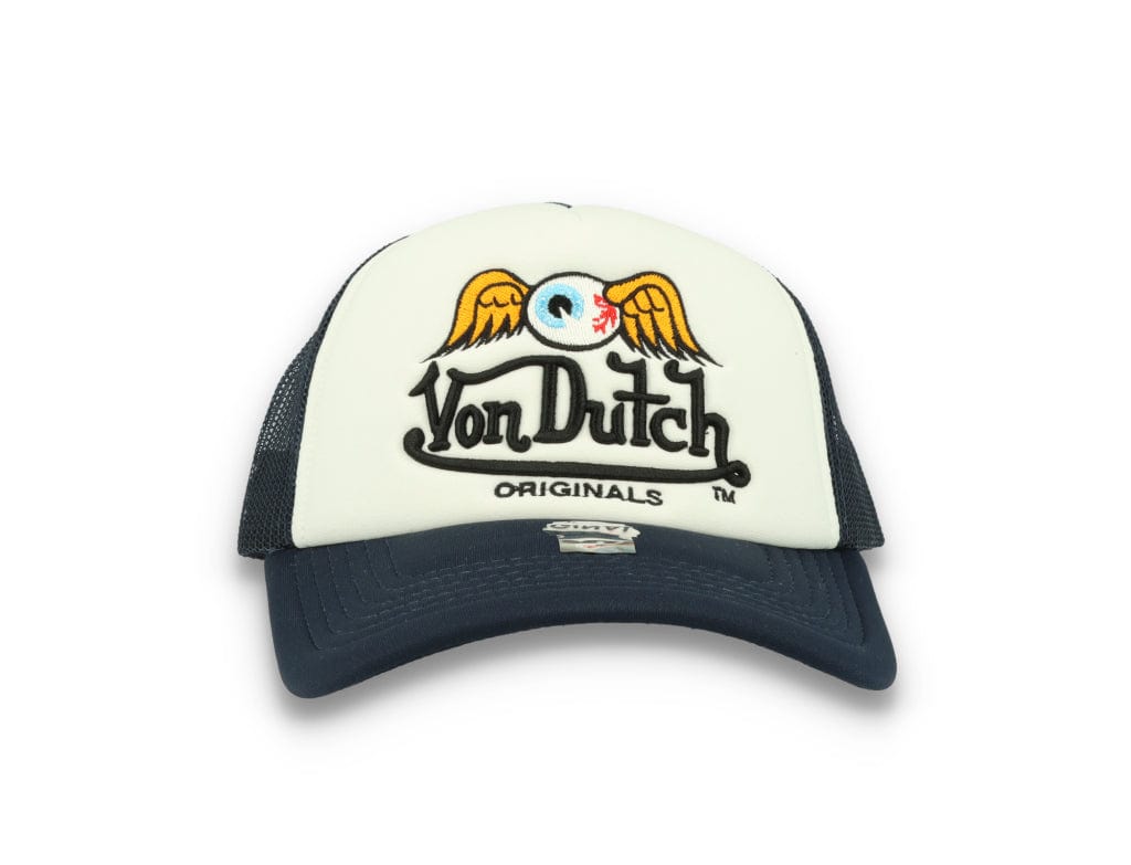 Von Dutch Trucker Cap Baker White/Navy - LOKK