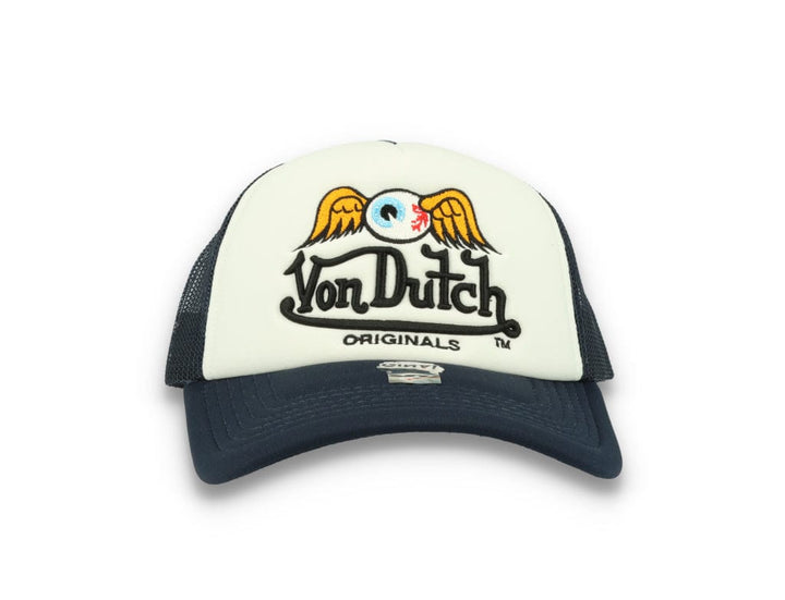Von Dutch Trucker Cap Baker White/Navy - LOKK