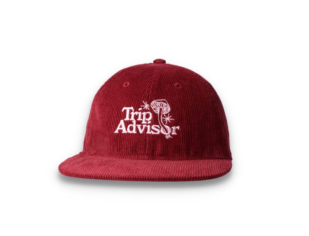 Playdude Trip Advisor Cord Cap Burgundy - LOKK