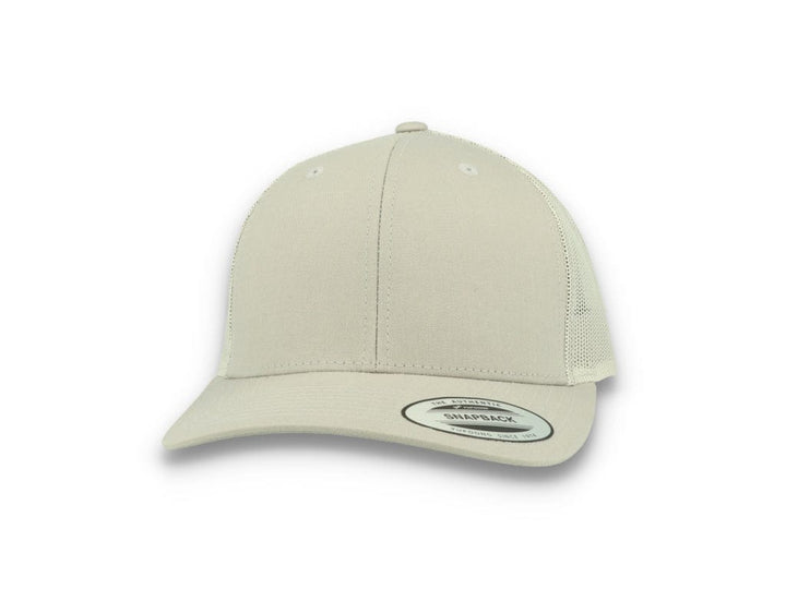 Silver Grey Trucker Cap Retro - Yupoong 6606 - LOKK