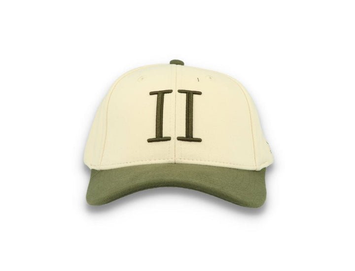 Contrast Baseball Cap Ivory/Olive Night - LOKK