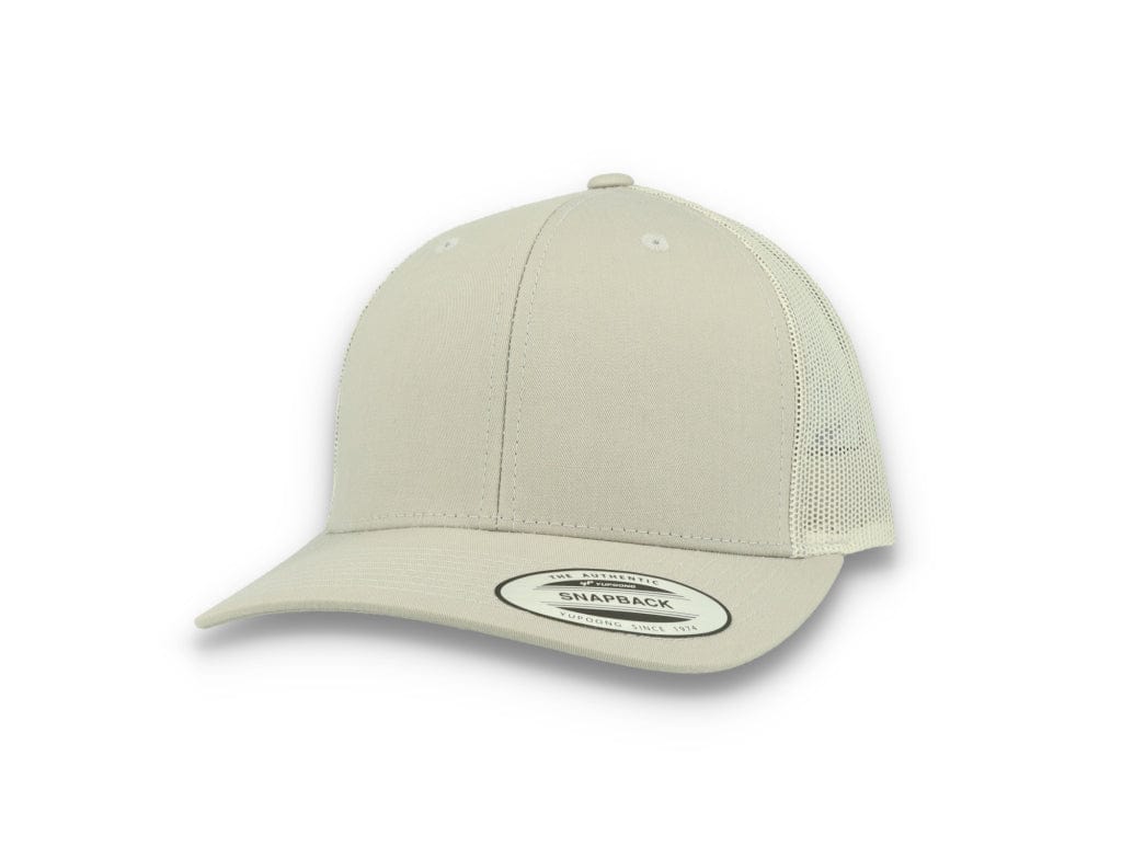 Silver Grey Trucker Cap Retro - Yupoong 6606 - LOKK