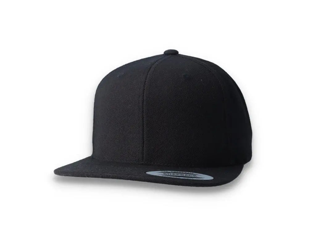 Black/Black Snapback Cap - Yupoong 6089M - LOKK
