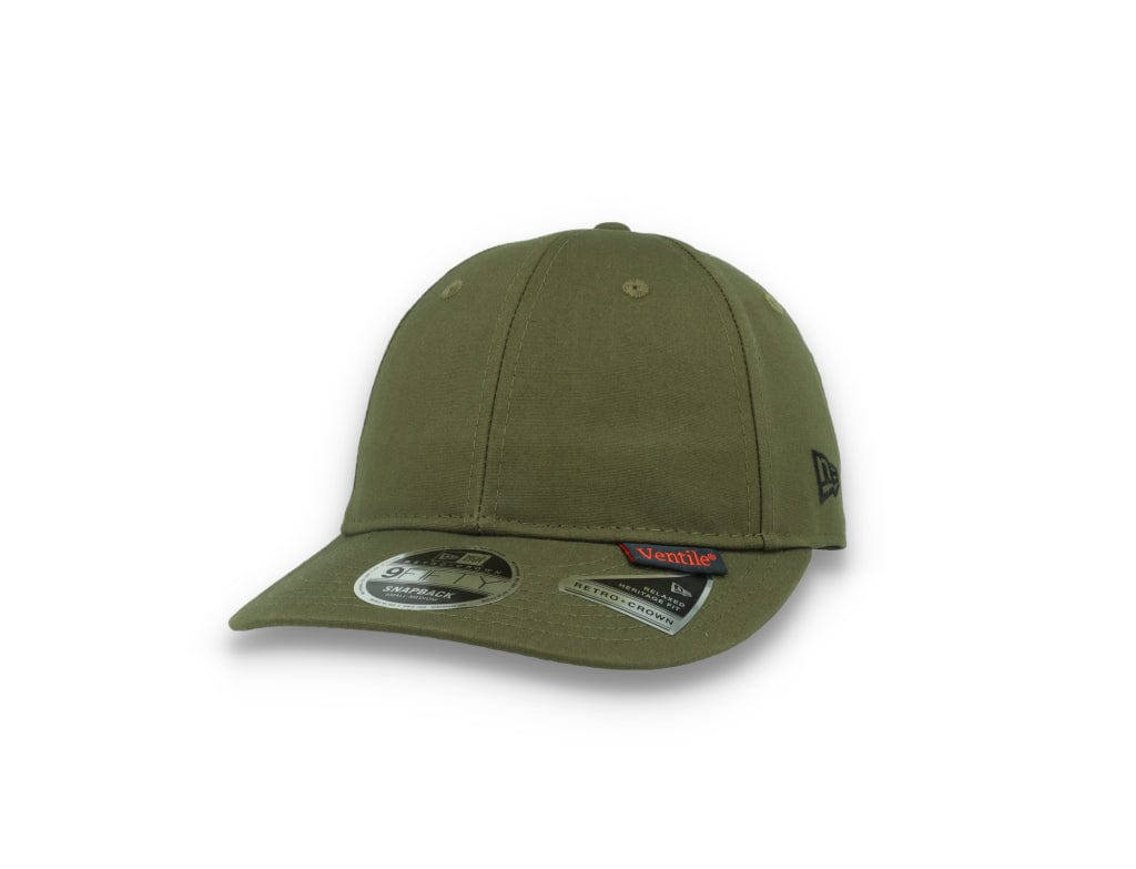 9FIFTY Retro Crown Ventile Olive Green - LOKK