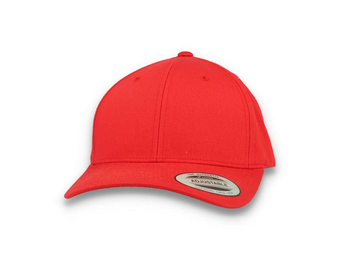 Curved Baseball Cap Snapback Red - Yupoong 7706 - LOKK