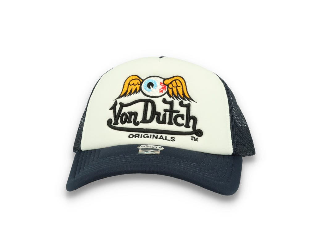 Von Dutch Trucker Cap Baker White/Navy - LOKK