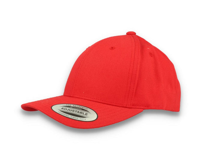 Curved Baseball Cap Snapback Red - Yupoong 7706 - LOKK