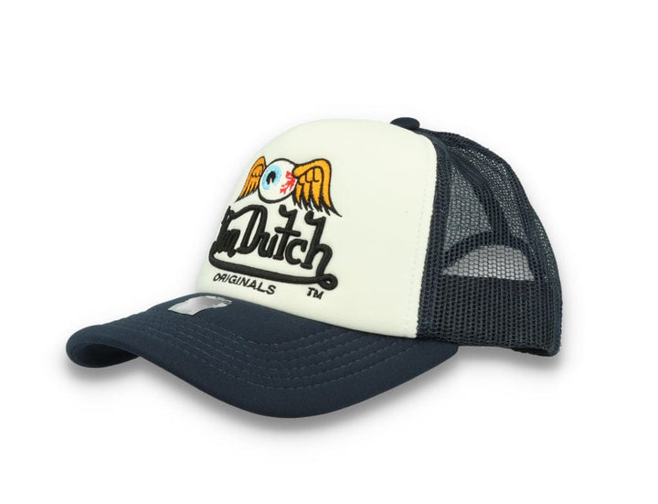 Von Dutch Trucker Cap Baker White/Navy - LOKK