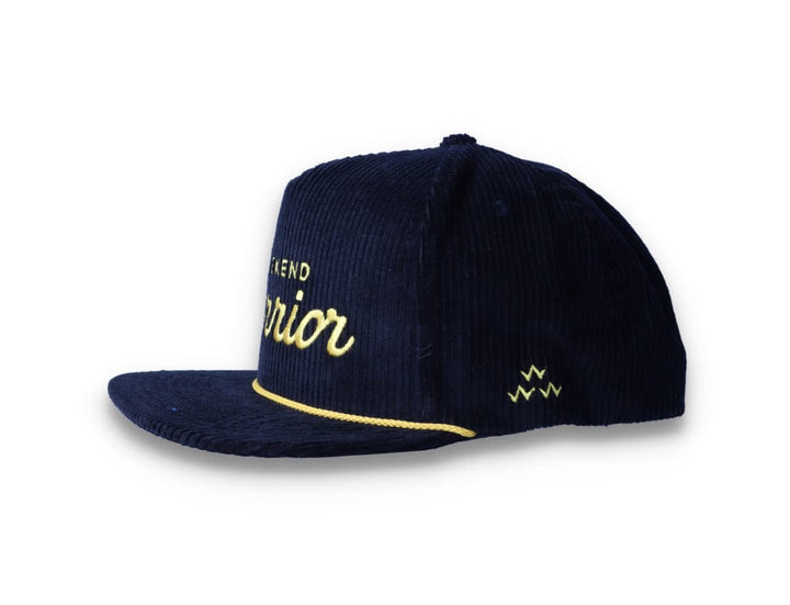 Snapback Cap Black Weekend Warrior Corduroy - LOKK