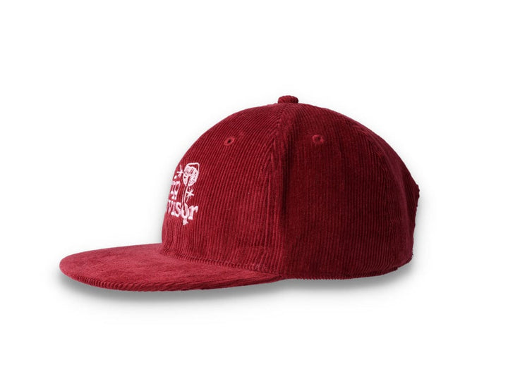 Playdude Trip Advisor Cord Cap Burgundy - LOKK