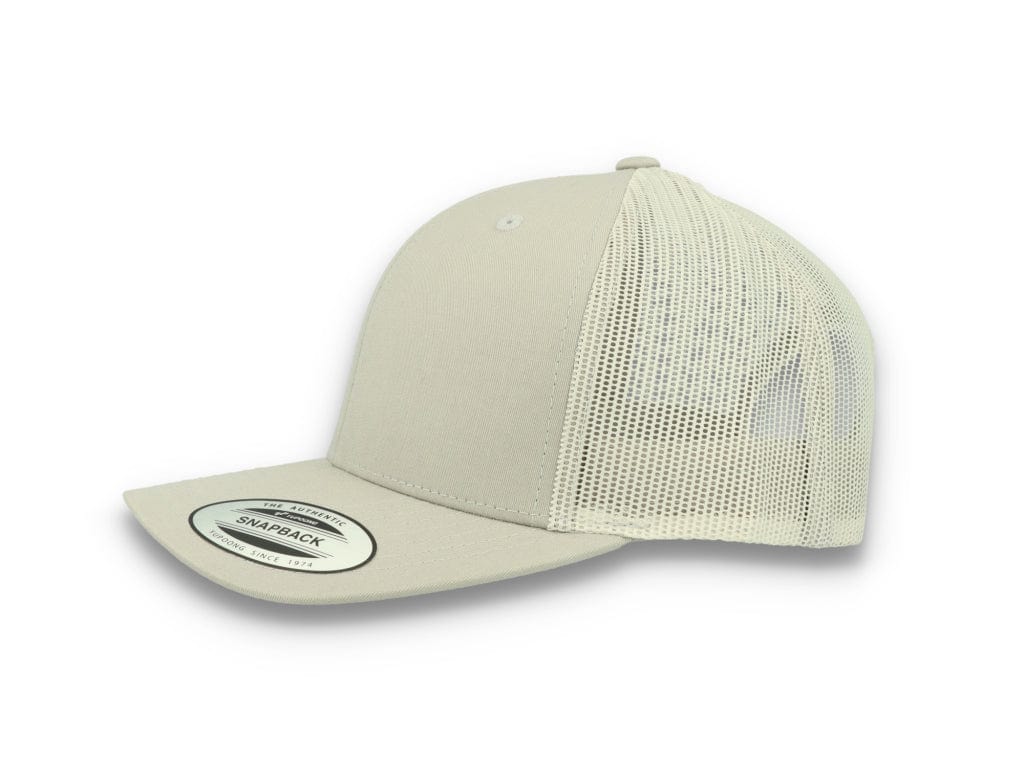 Silver Grey Trucker Cap Retro - Yupoong 6606 - LOKK