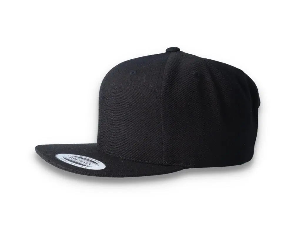 Black/Black Snapback Cap - Yupoong 6089M - LOKK