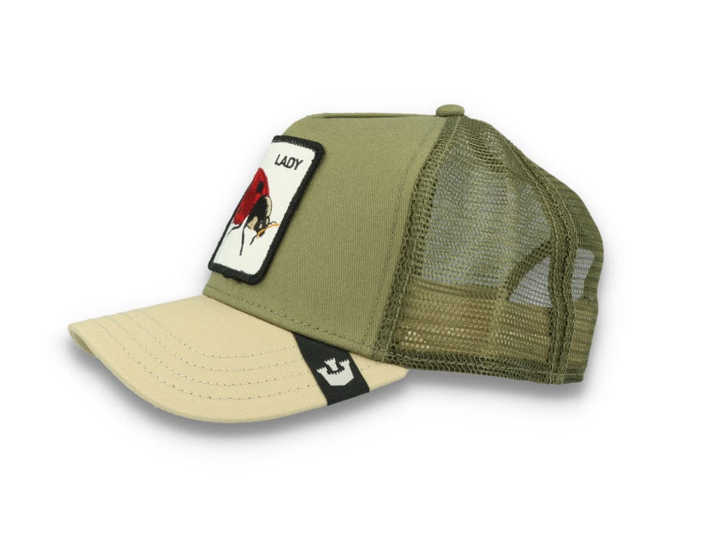 Goorin Trucker Cap The Lady Bug Olive Green - LOKK