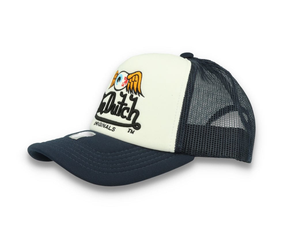 Von Dutch Trucker Cap Baker White/Navy - LOKK