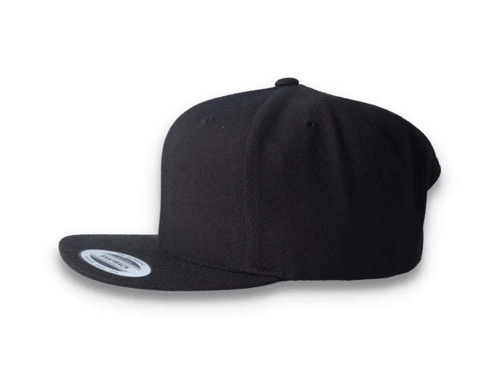 Black/Black Snapback Cap - Yupoong 6089M - LOKK