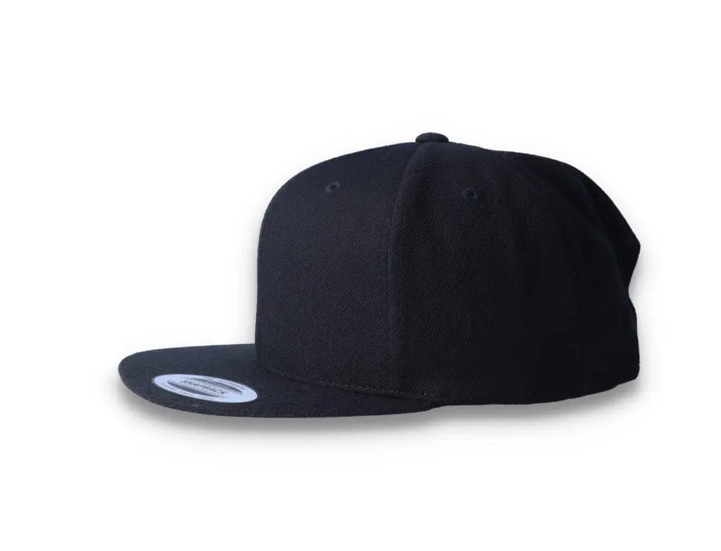 Black Snapback Cap - Yupoong 6089M - LOKK